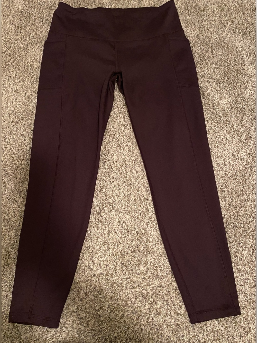 Spyder Active Deep Plum Leggings With Pockets Size Large